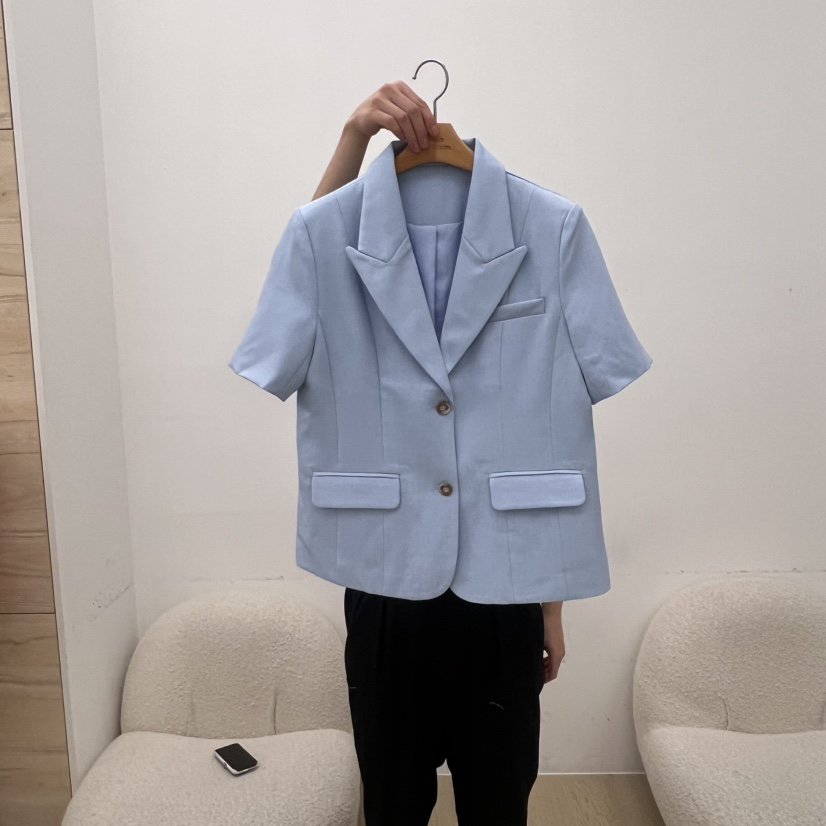 DRESS ROOM東大門㊣實拍女士新款時尚25春夏真品職業休閑夾克DRESS ROOM夾克