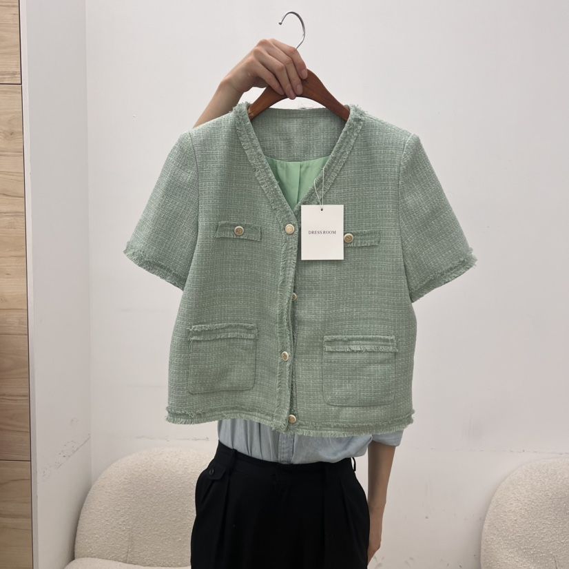 DRESS ROOM韓國直郵㊣女裝新品時尚熱賣真品職業休閑推薦夾克DRESS ROOM夾克