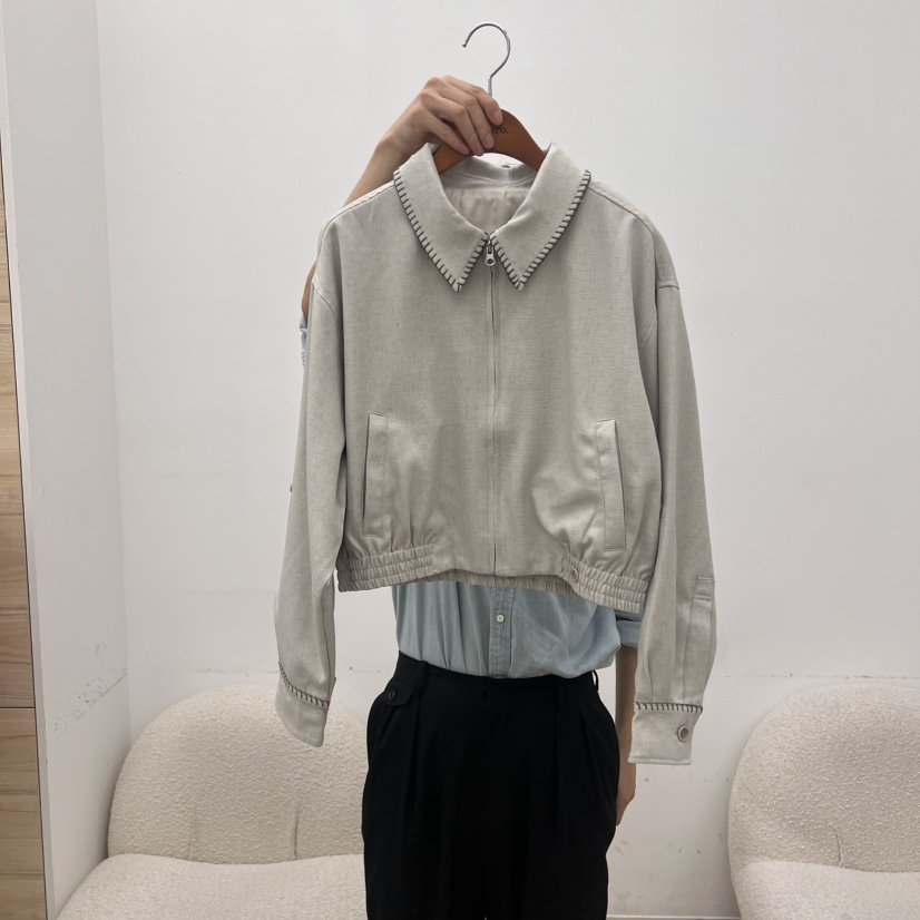 DRESS ROOM東大門㊣代購女士新款人氣時尚職業推薦25春夏夾克DRESS ROOM夾克