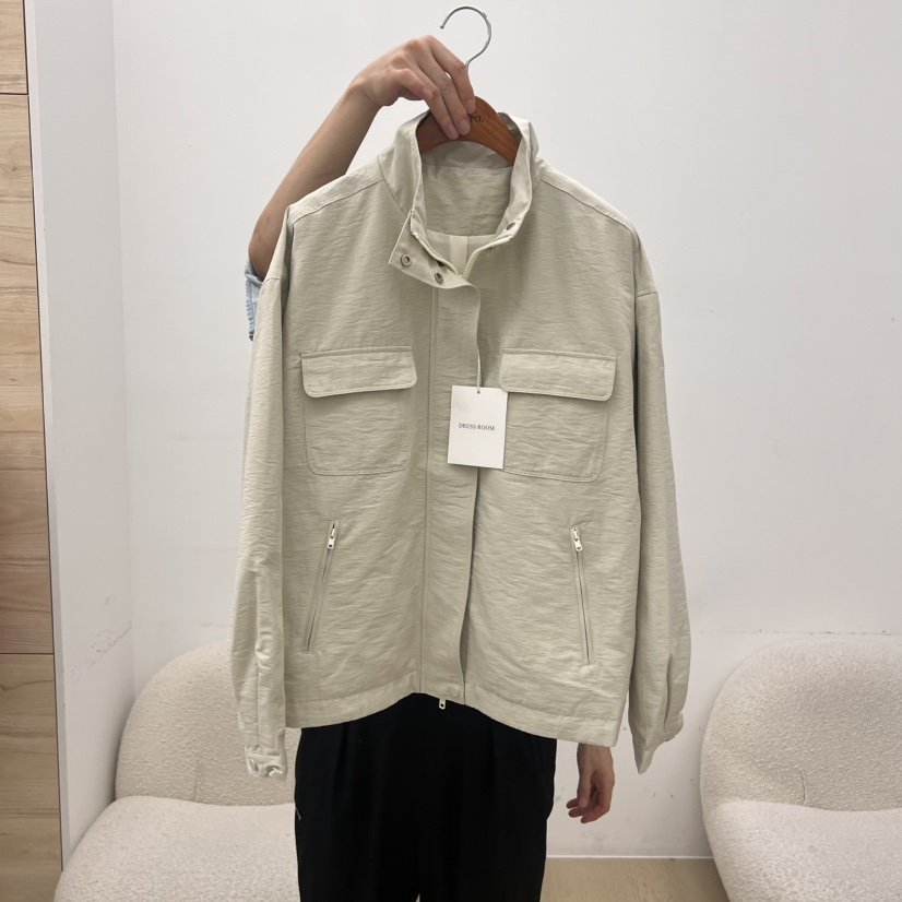 DRESS ROOM東大門㊣實拍女裝新品休閑推薦人氣職業時尚夾克DRESS ROOM夾克