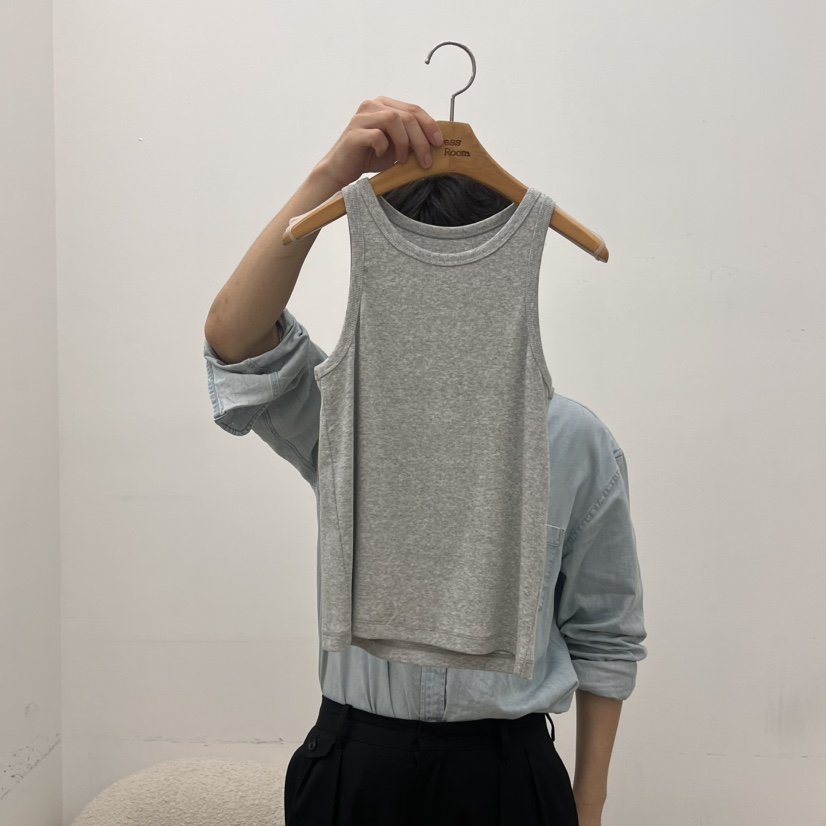 DRESS ROOM東大門㊣實拍女裝新品時尚真品休閑推薦吊帶背心DRESS ROOM吊帶/背心