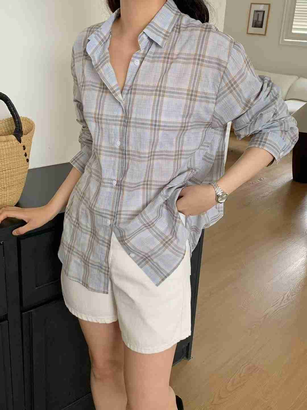 COMMA-콤마-T東大門㊣直郵女裝新品休閑25春夏襯衫蕾絲衫COMMA襯衫/蕾絲衫