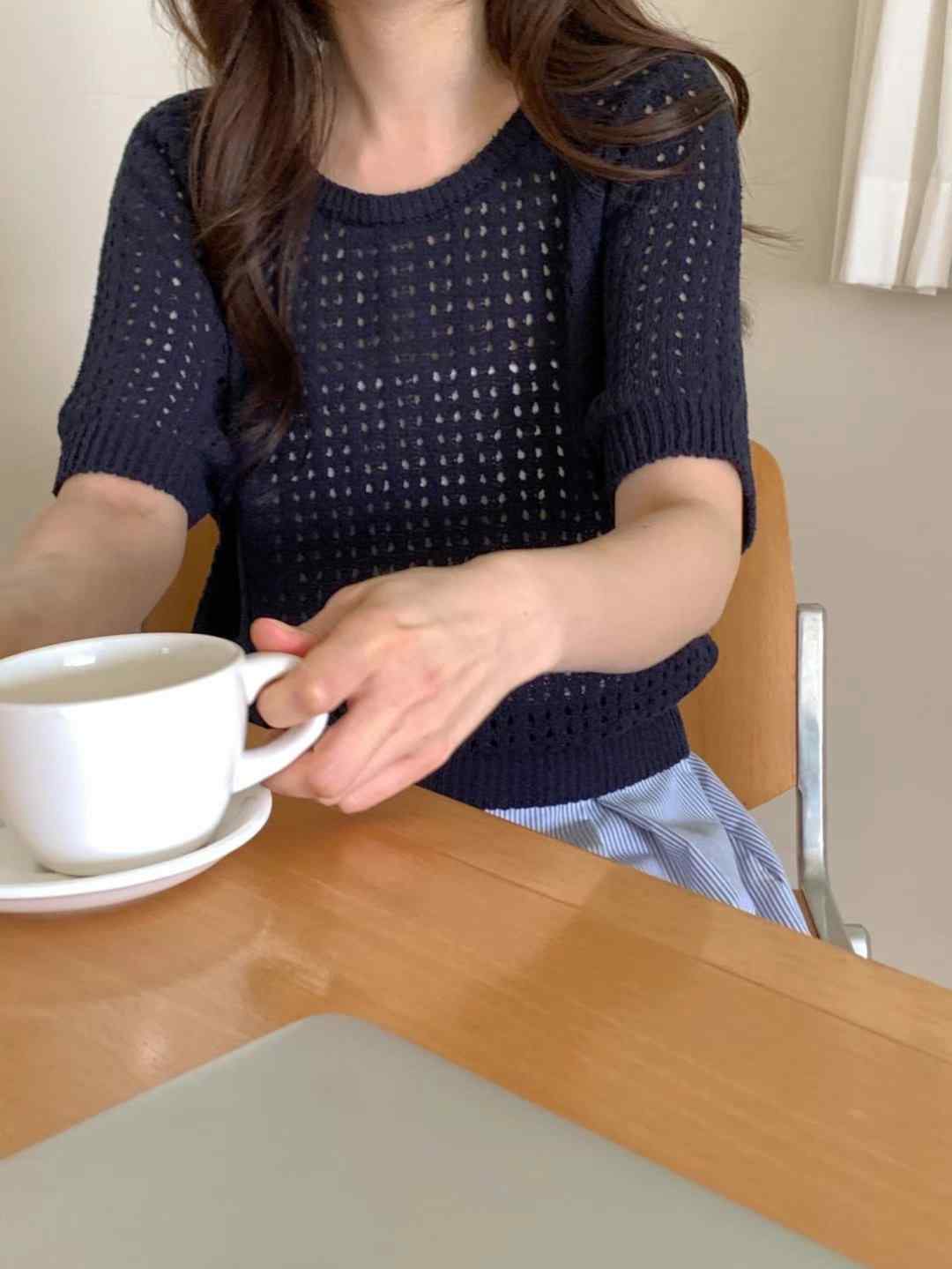 SUNDAY韓國直郵㊣女裝新款休閑熱賣職業推薦人氣25春夏針織衫SUNDAY針織衫