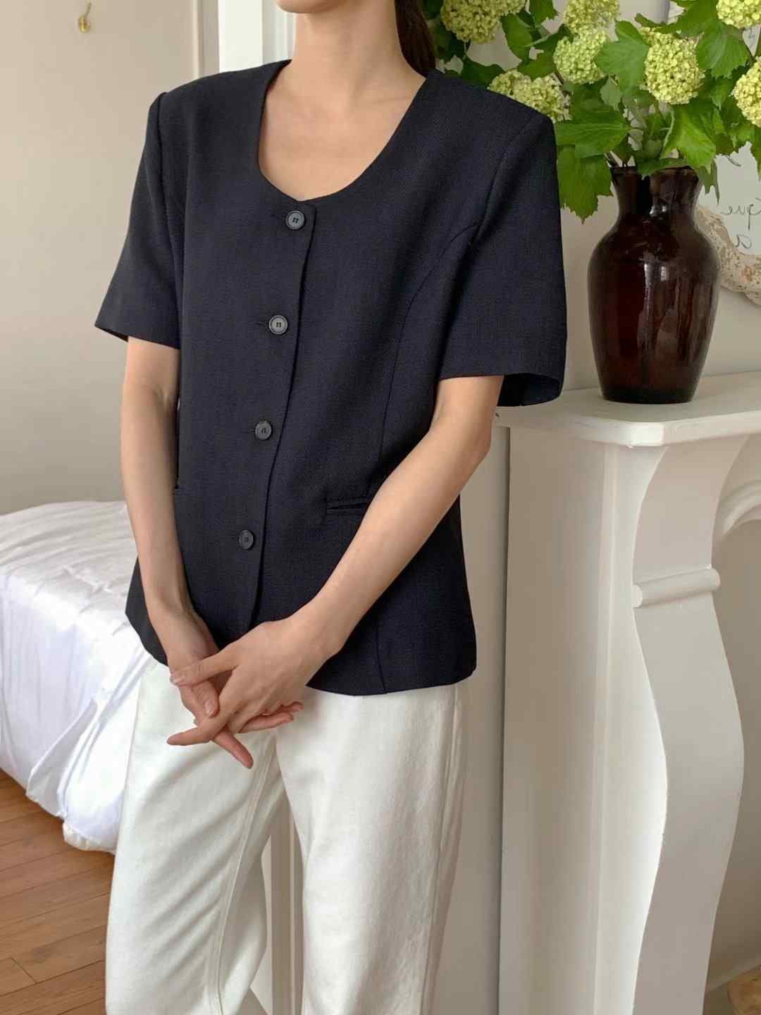 SUNDAY韓國直郵㊣女士新品25春夏時尚職業真品熱賣人氣夾克SUNDAY夾克