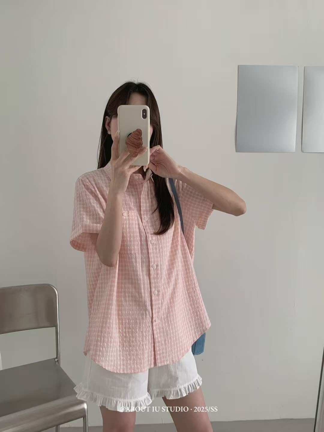 ANGE韓國直郵㊣女士新款25春夏時尚推薦職業人氣襯衫蕾絲衫ANGE襯衫/蕾絲衫