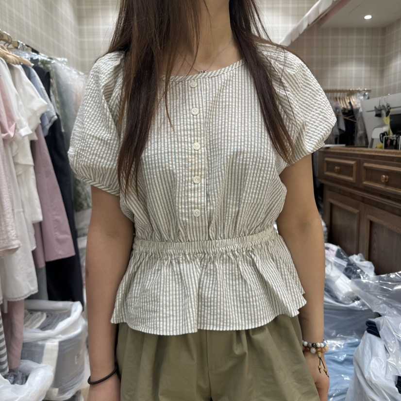 OURMOMENT東大門㊣實拍女士新款25春夏人氣休閑時尚襯衫蕾絲衫OURMOMENT襯衫/蕾絲衫
