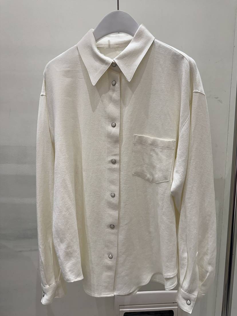 THE SIGNATURE東大門㊣代購女裝新款25春夏襯衫蕾絲衫亞麻THE SIGNATURE襯衫/蕾絲衫