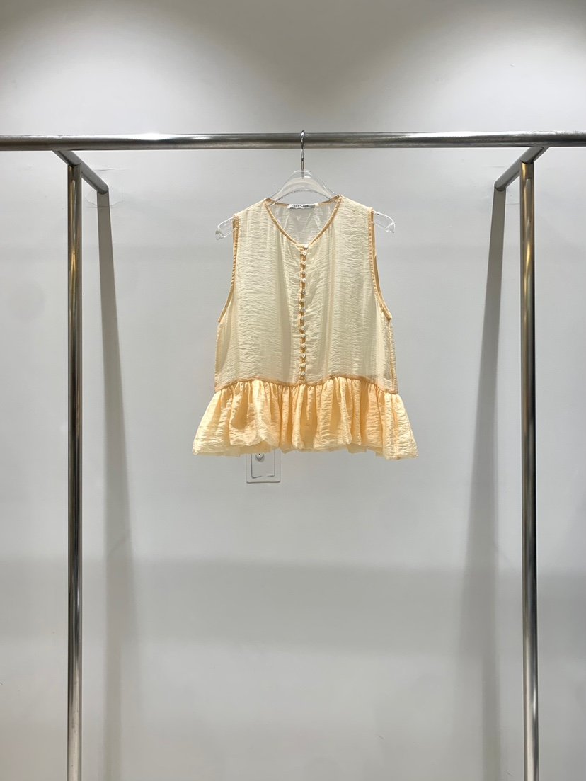 CESTLAVIE東大門㊣直郵女士新品休閑時尚熱賣吊帶背心泡泡袖CESTLAVIE吊帶/背心
