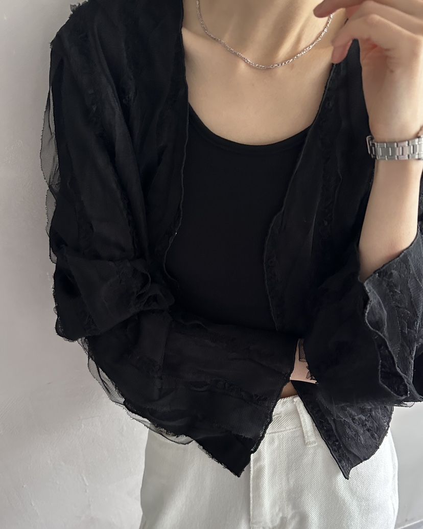 HOWDY東大門㊣直郵女裝新品時尚真品推薦人氣襯衫蕾絲衫開衫howdy襯衫/蕾絲衫