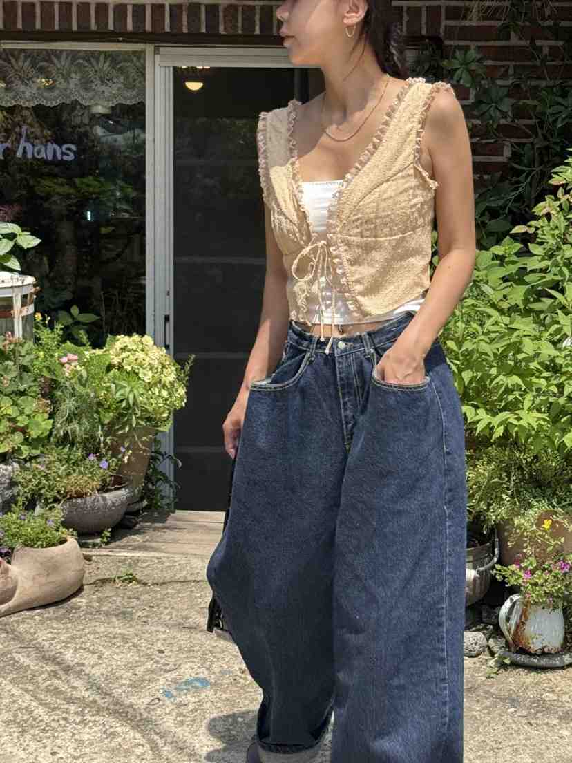 SUNDER MARKET韓國代購㊣女士新品時尚推薦人氣熱賣吊帶背心SUNDER MARKET吊帶/背心
