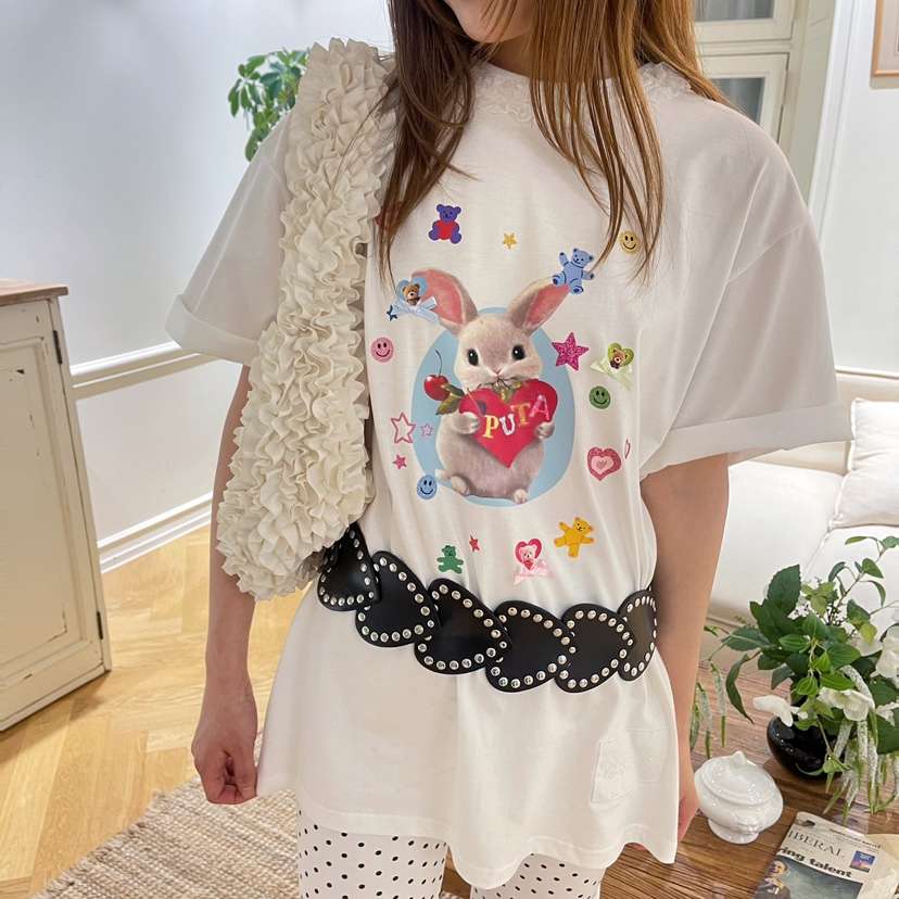 BOUTIQUE-L東大門㊣直郵女裝新款人氣真品25春夏T恤不含腰帶BOUTIQUE-LT恤