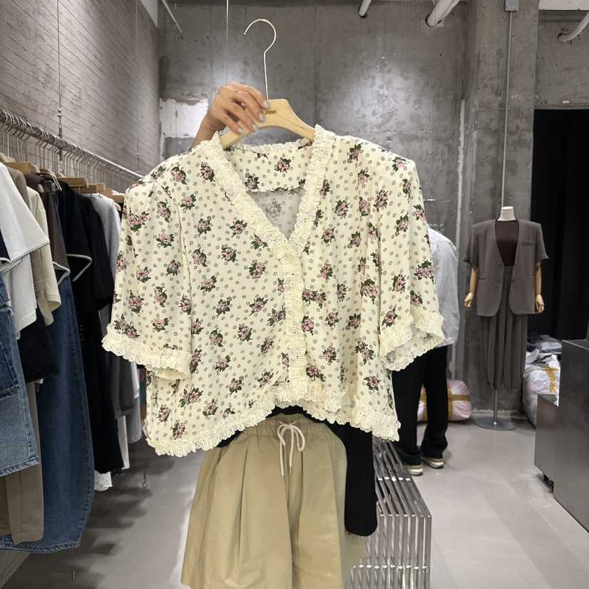 JUNI韓國代購㊣女士新款真品推薦時尚休閑職業熱賣襯衫蕾絲衫my juni襯衫/蕾絲衫