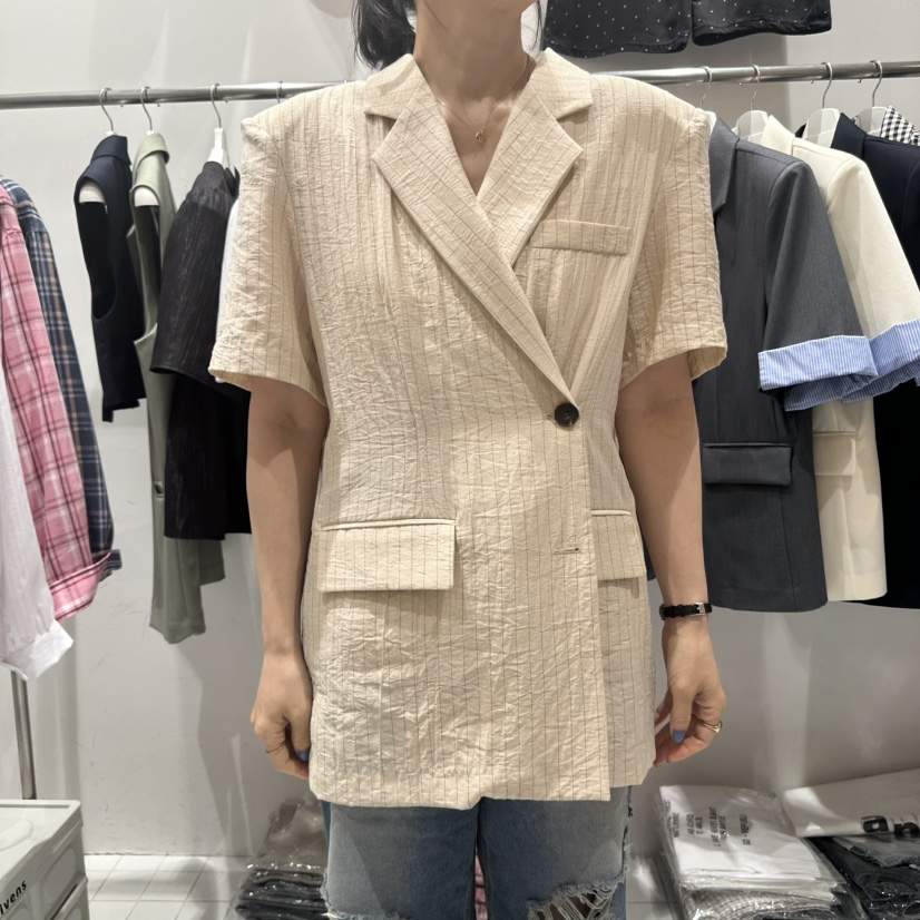 ZIPPER韓國代購㊣女士新品人氣熱賣25春夏休閑時尚職業夾克ZIPPER夾克