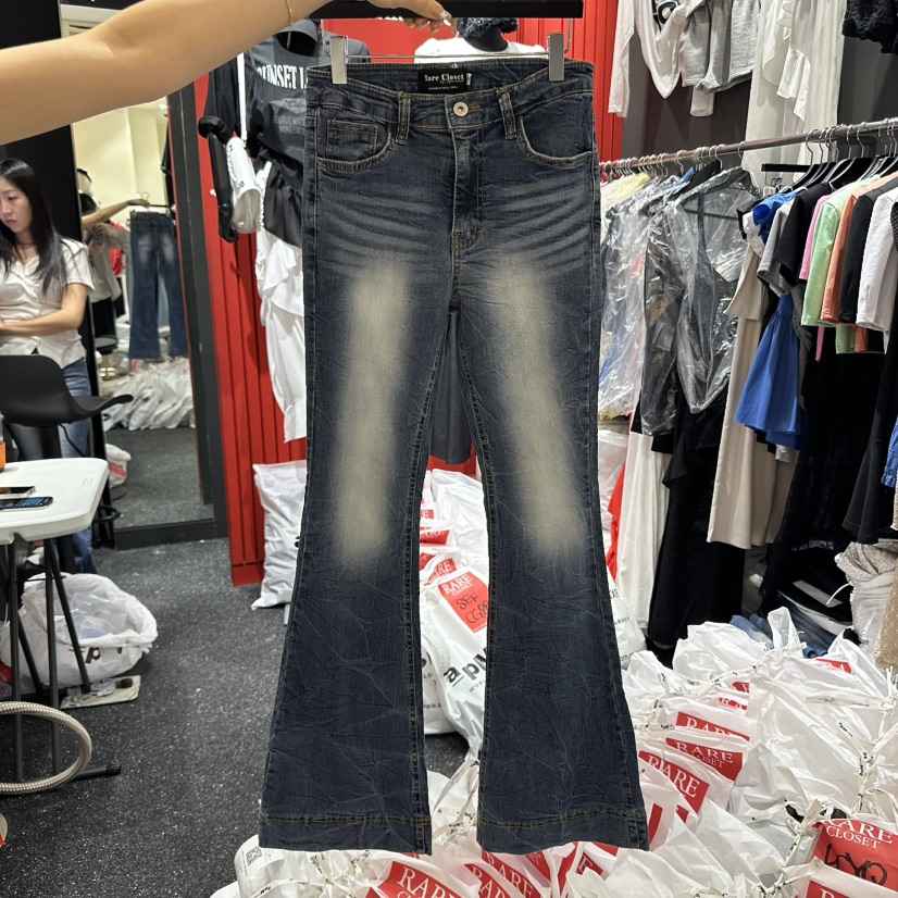 RARE CLOSET韓國代購㊣女裝新品熱賣推薦真品休閑人氣牛仔褲RARE CLOSET牛仔褲