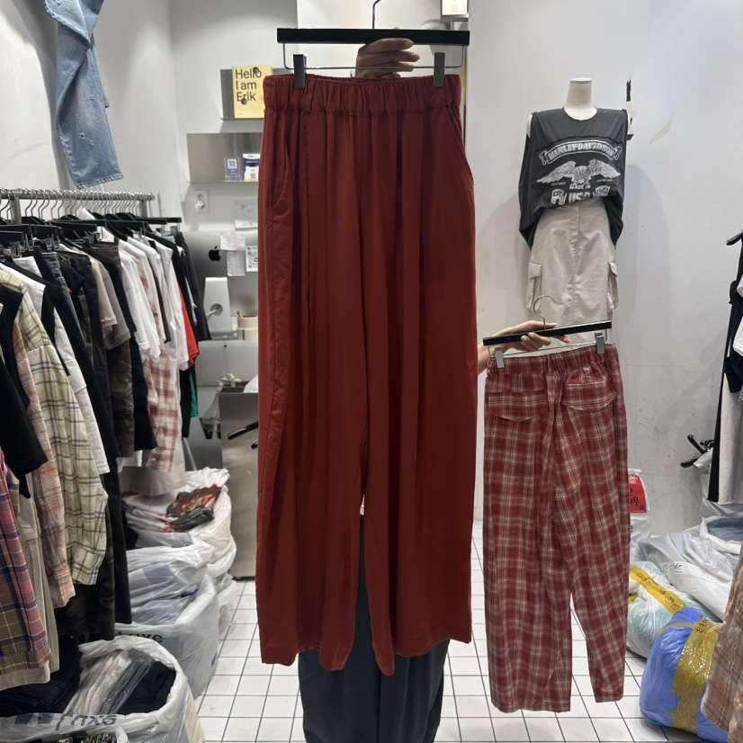 THE WEEKND東大門㊣代購女士新品推薦職業熱賣25春夏休閑褲THE WEEKND休閑褲