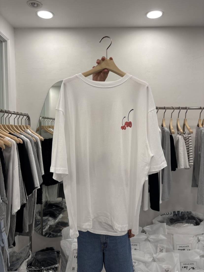 DELICATE韓國直郵㊣女士新品25春夏人氣熱賣時尚職業真品T恤DELICATET恤