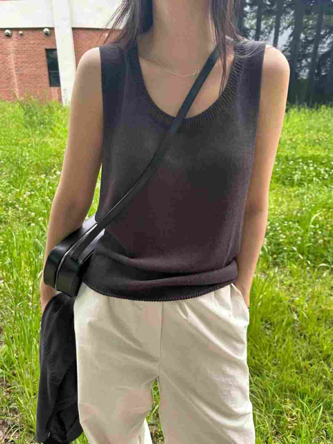SIMPIEBEIGE東大門㊣實拍女裝新款25春夏休閑職業熱賣吊帶背心SIMPIEBEIGE吊帶/背心