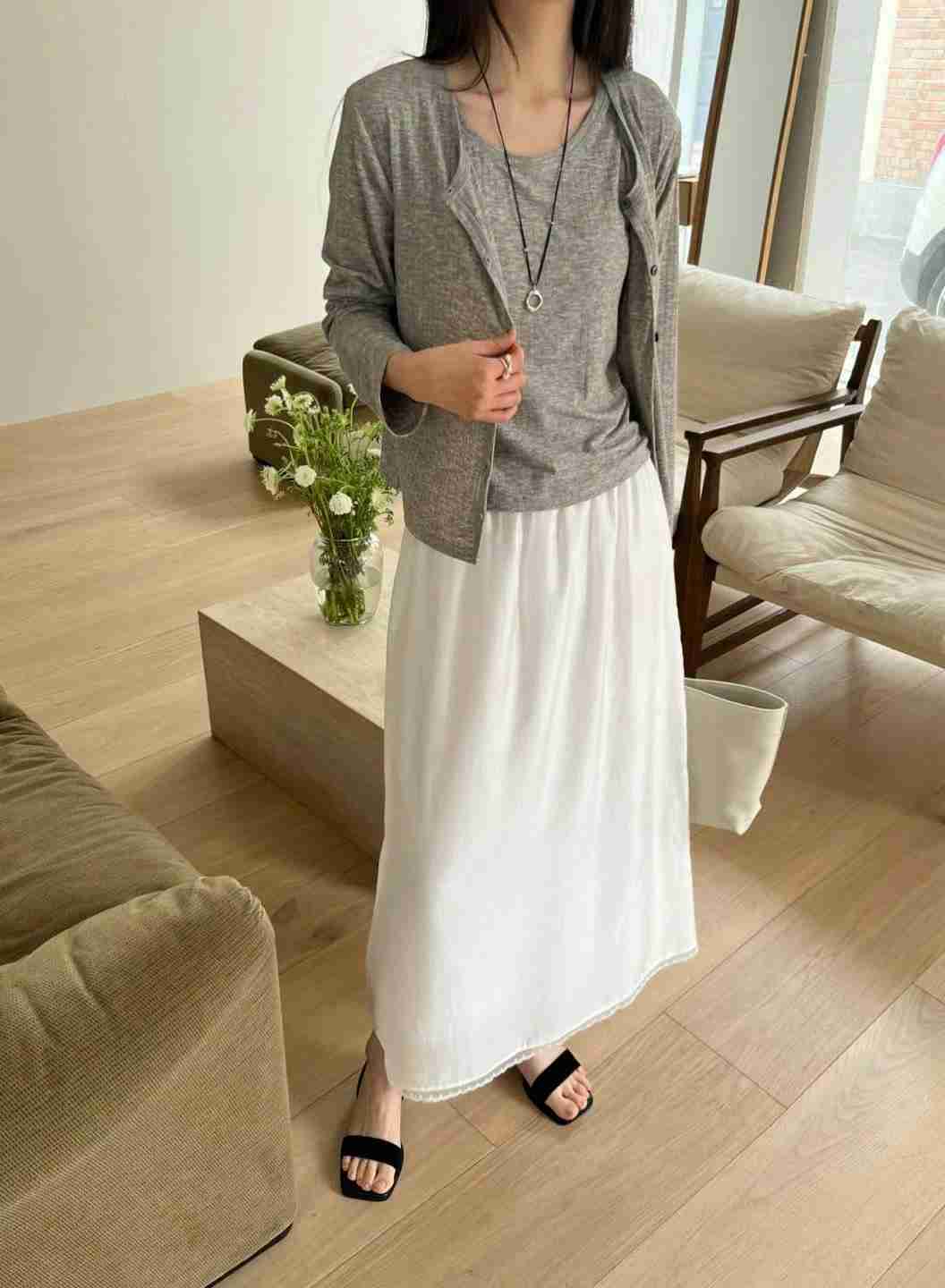 SIMPIEBEIGE東大門㊣直郵女士新品真品人氣熱賣25春夏長裙蕾絲SIMPIEBEIGE長裙