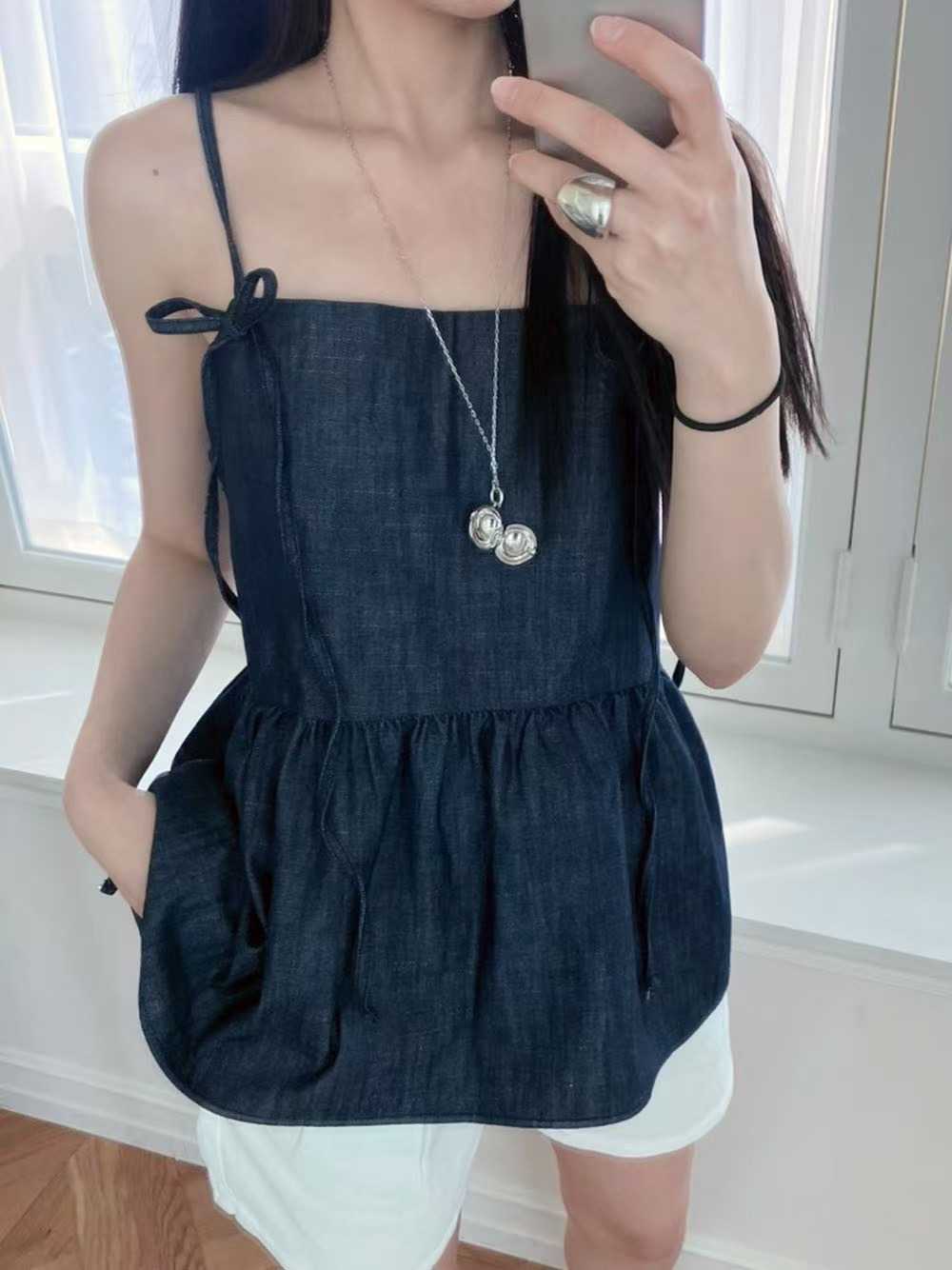 BLUE GIRL韓國代購㊣女裝新款25春夏推薦休閑人氣吊帶背心BLUE GIRL吊帶/背心