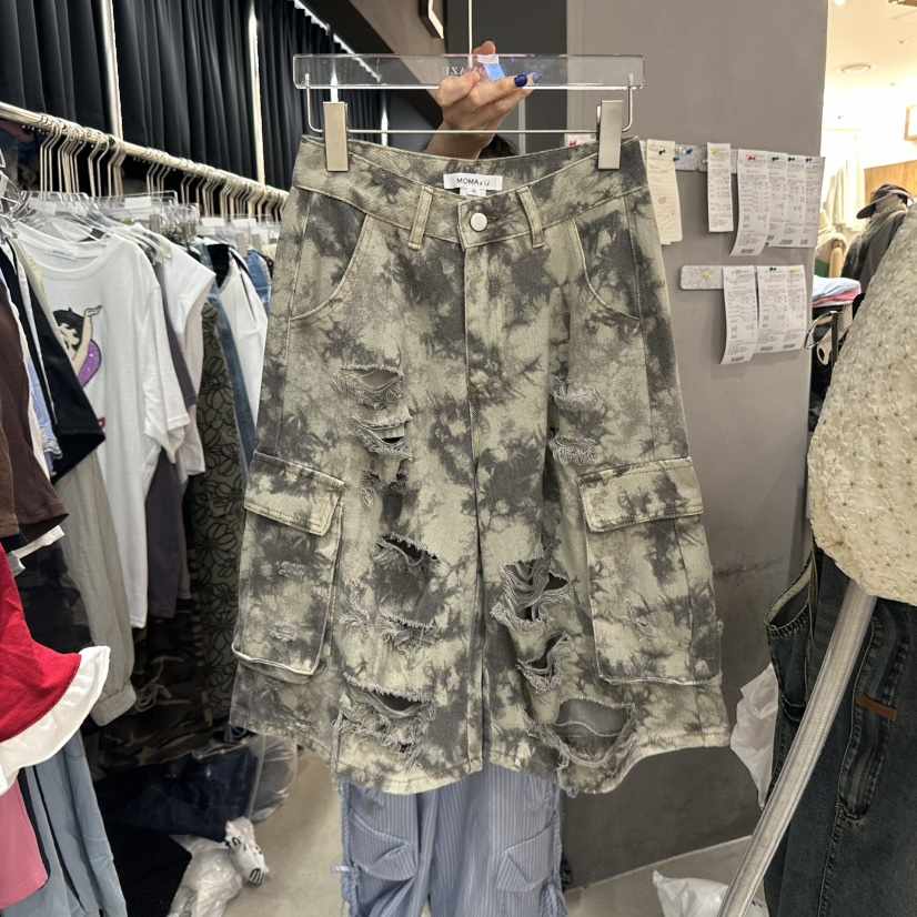 MOMAZU東大門㊣代購女裝新品真品25春夏推薦時尚職業短褲迷彩MOMAZU短褲