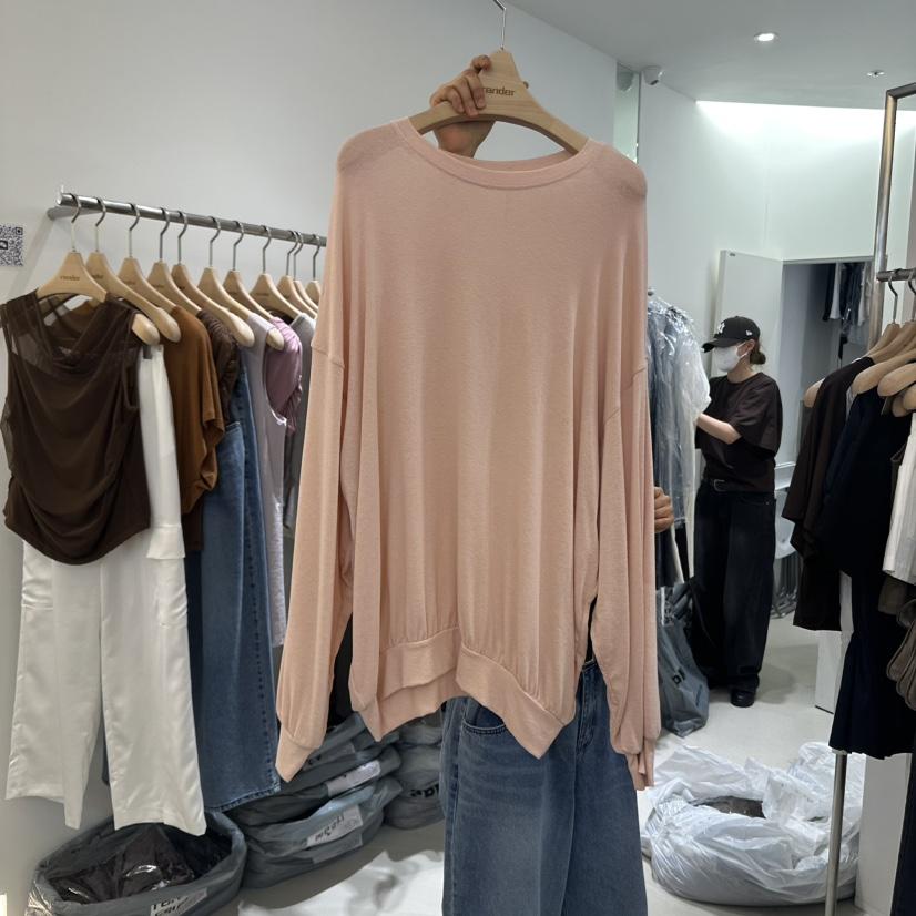 RENDER東大門㊣直郵女士新品時尚職業休閑熱賣推薦25春夏長袖T恤RENDER長袖T恤