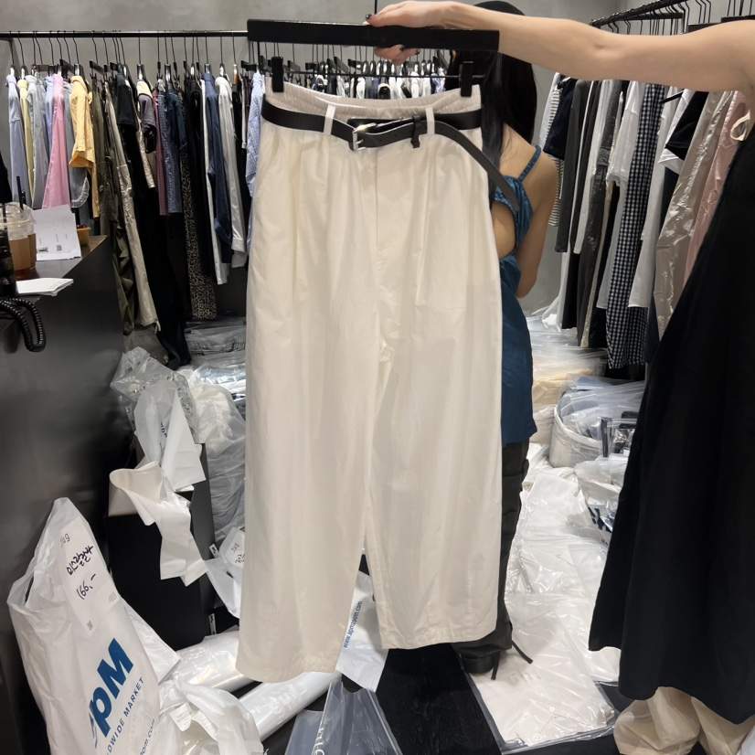 TUG東大門㊣實拍女裝新款熱賣25春夏休閑職業休閑褲不含腰帶TUG休閑褲