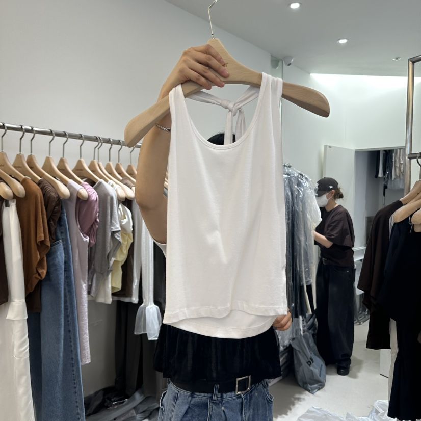 RENDER東大門㊣實拍女裝新款職業25春夏人氣時尚休閑吊帶背心RENDER吊帶/背心
