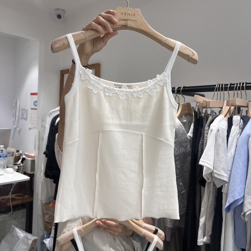 VENIR-a韓國代購㊣女士新款真品推薦熱賣25春夏時尚吊帶背心VENIR-a吊帶/背心