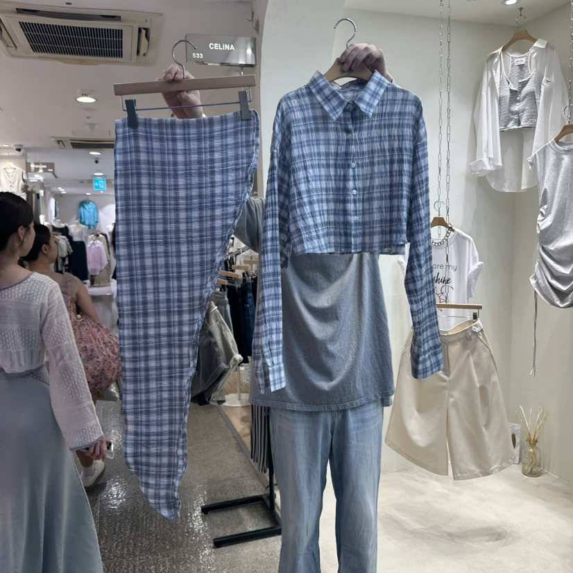 CELINA東大門㊣直郵女裝新款真品人氣25春夏套裝兩件套套裝CELI_NA套裝