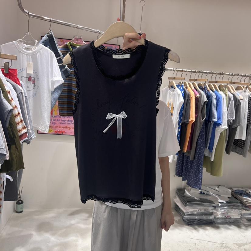 HANNA-A韓國代購㊣女裝新款人氣職業25春夏時尚休閑吊帶背心HANNA吊帶/背心