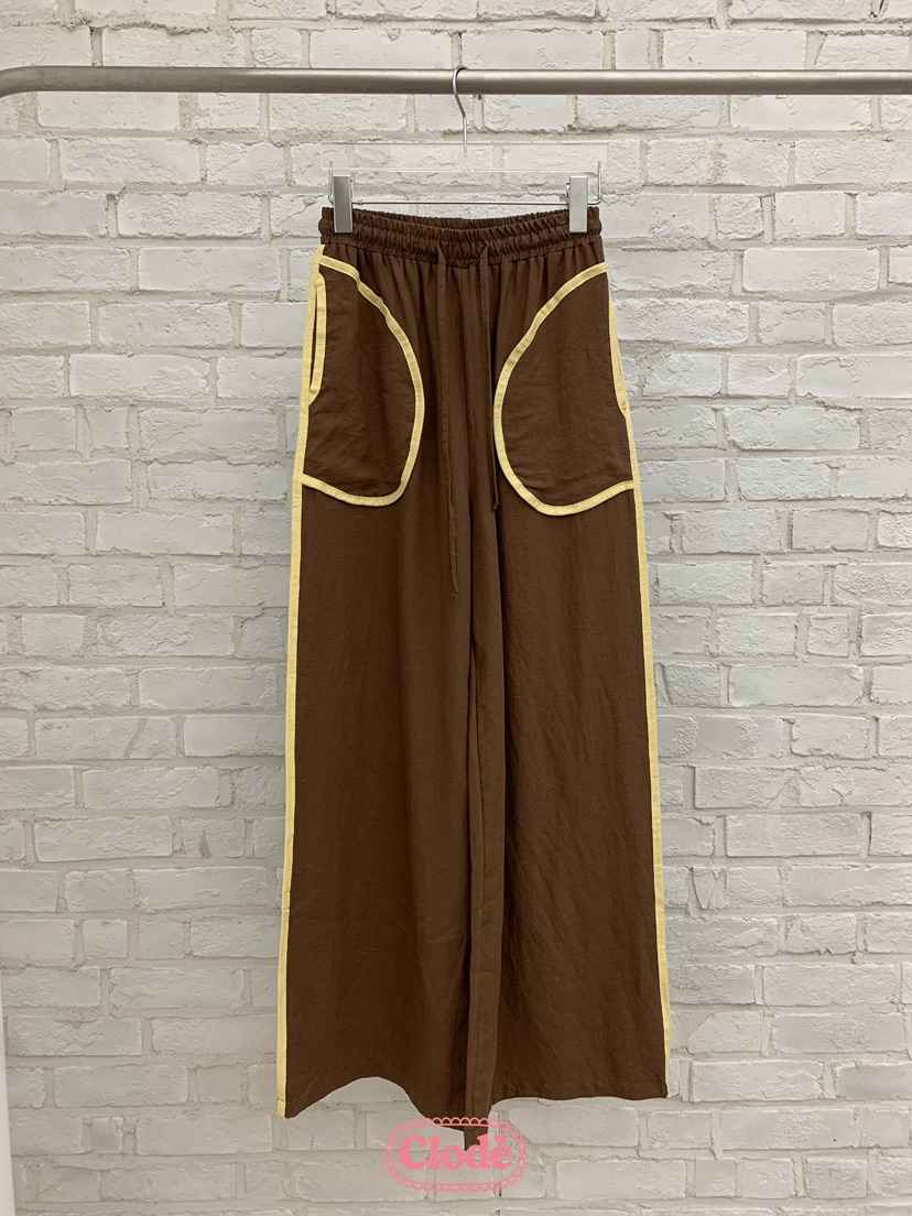 CLODE東大門㊣實拍女裝新款時尚熱賣休閑真品25春夏休閑褲亞麻CLODE休閑褲