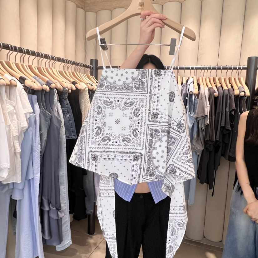 OUS/INCH-L東大門㊣直郵女士新款熱賣休閑人氣真品吊帶背心OUS/INCH吊帶/背心