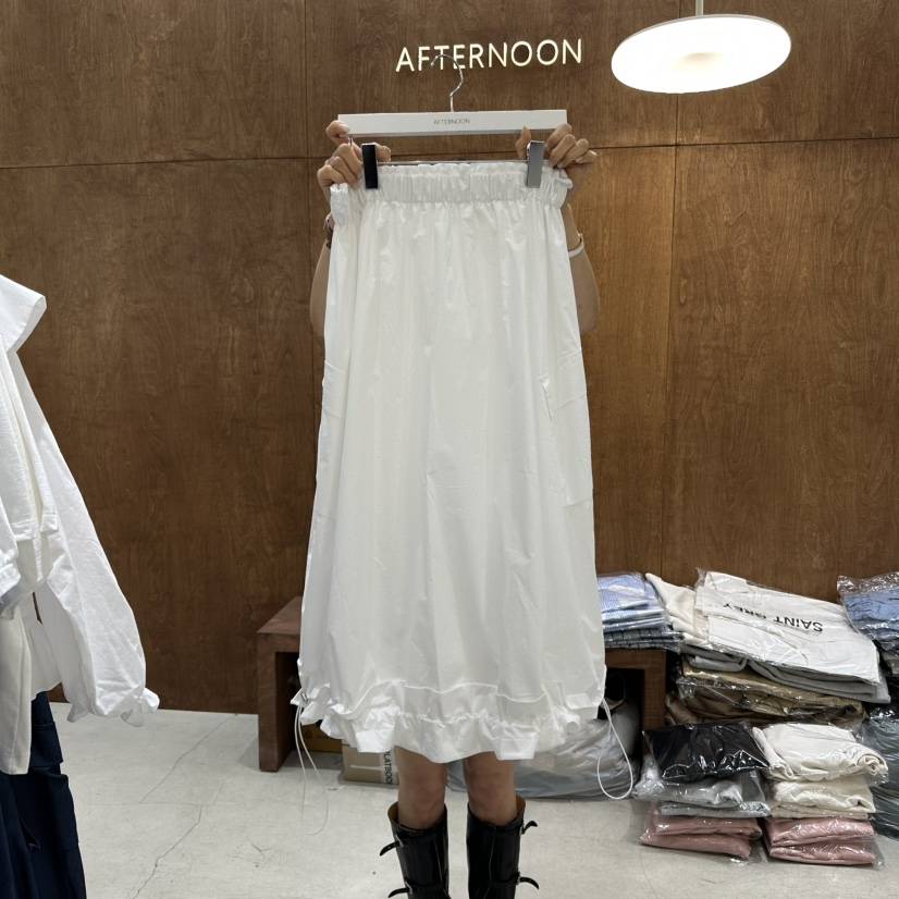 AFTERNOON-P韓國代購㊣女士新品推薦真品25春夏時尚熱賣長裙AFTERNOON長裙