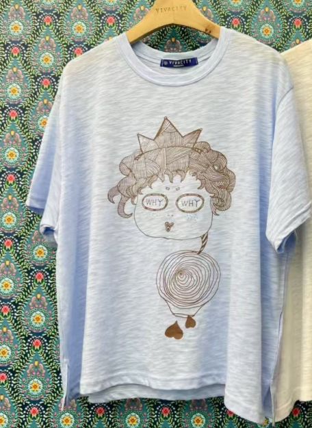 VIVACITY東大門㊣代購女士新品時尚熱賣人氣職業推薦25春夏T恤VIVACITYT恤