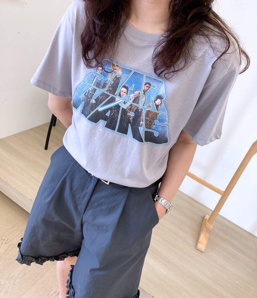 HANNA-A韓國代購㊣女士新款真品25春夏人氣休閑推薦職業T恤HANNAT恤