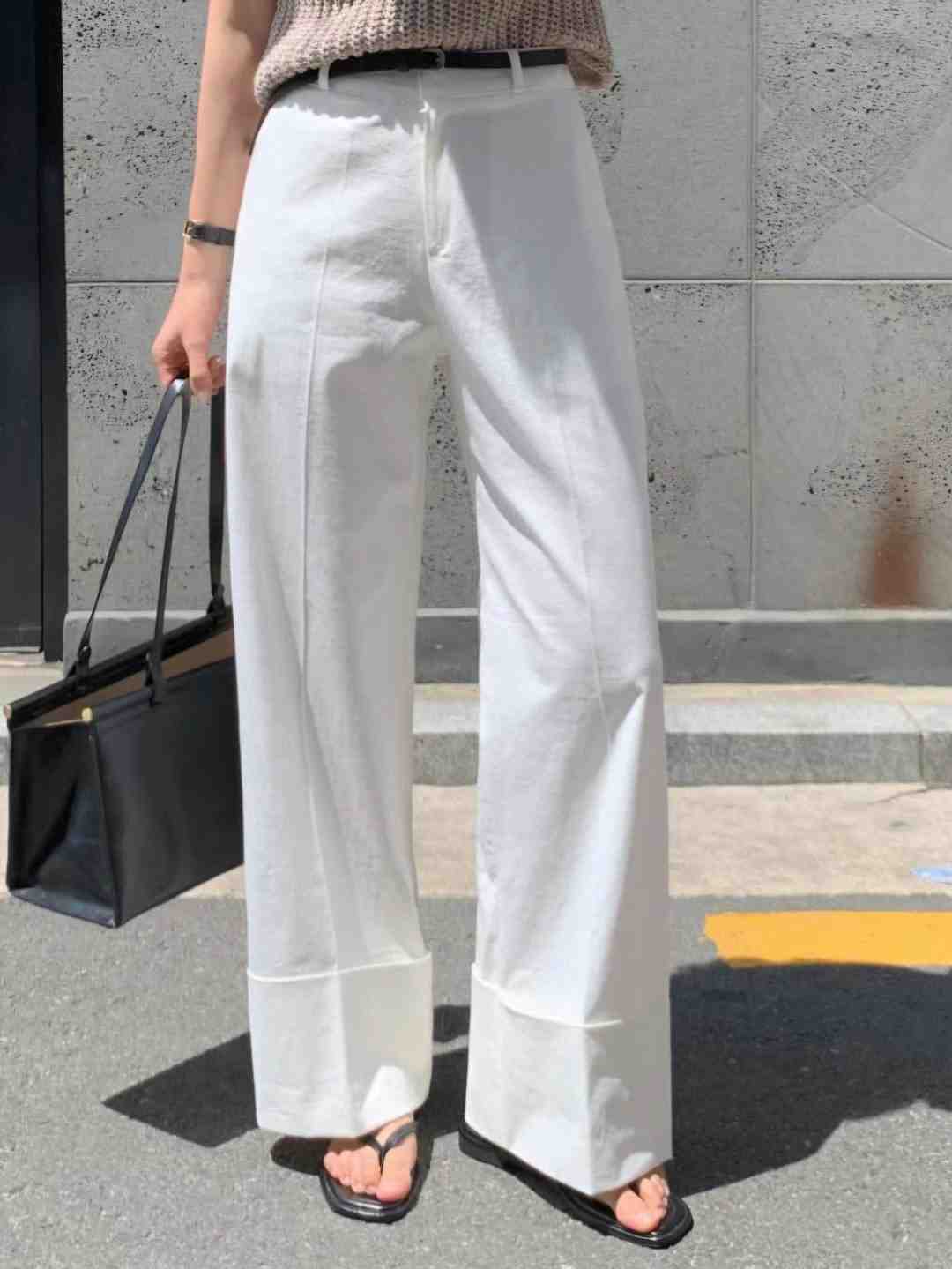 vol-ant韓國代購㊣女裝新款推薦時尚真品休閑休閑褲不含腰帶VOLANT休閑褲