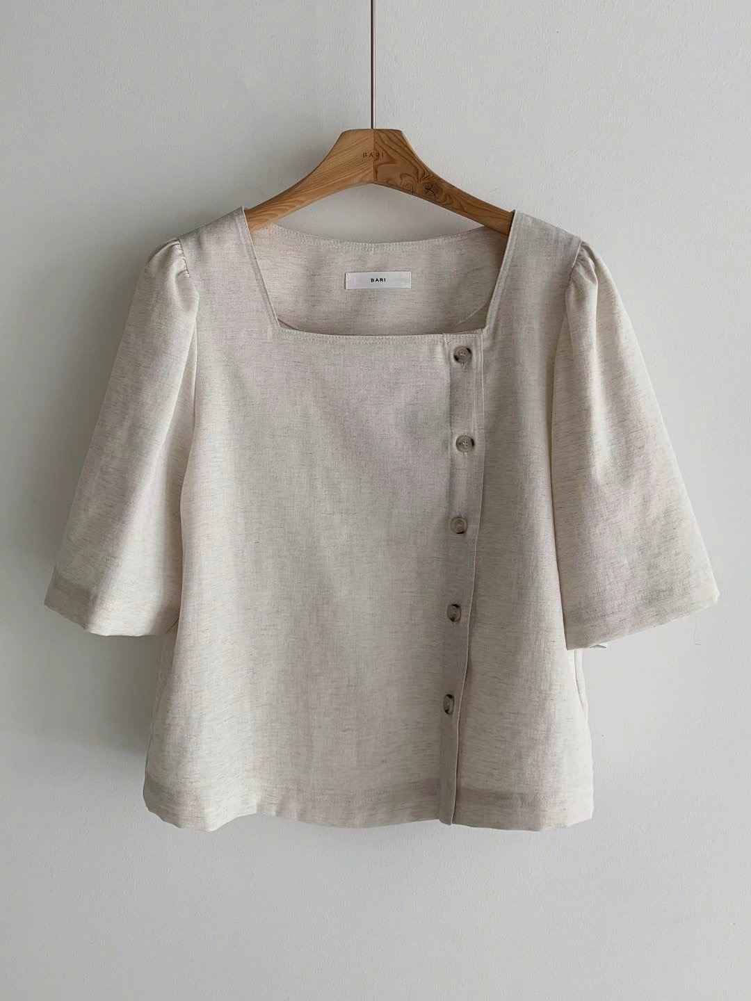 BARISTAR東大門㊣代購女裝新品人氣推薦25春夏休閑襯衫蕾絲衫BARISTAR襯衫/蕾絲衫
