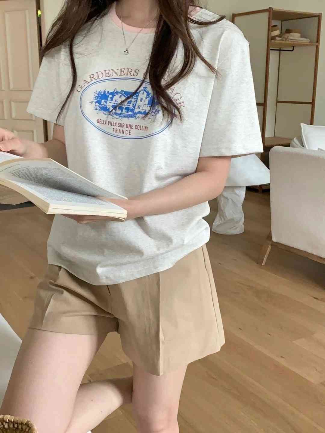 vol-ant韓國代購㊣女士新品職業休閑真品人氣25春夏熱賣T恤VOLANTT恤