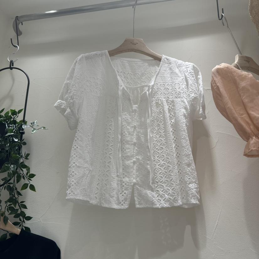 UNDERSTAR_VINTAGE韓國直郵㊣女裝新款熱賣25春夏襯衫蕾絲衫UNDERSTAR_VINTAGE襯衫/蕾絲衫
