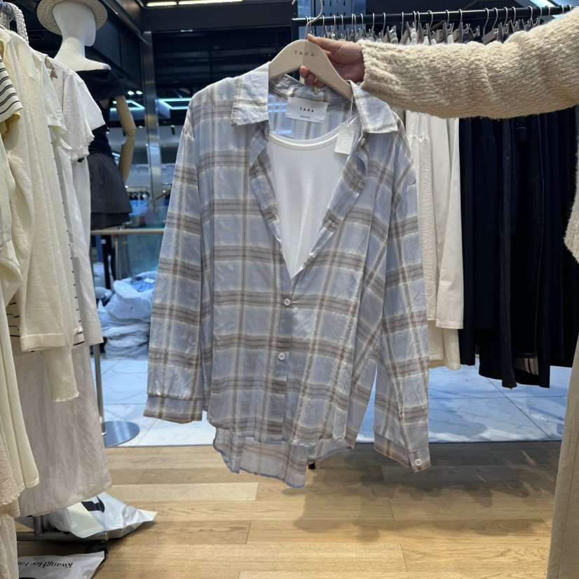 TARA東大門㊣代購女士新品休閑熱賣推薦人氣時尚襯衫蕾絲衫TARA襯衫/蕾絲衫