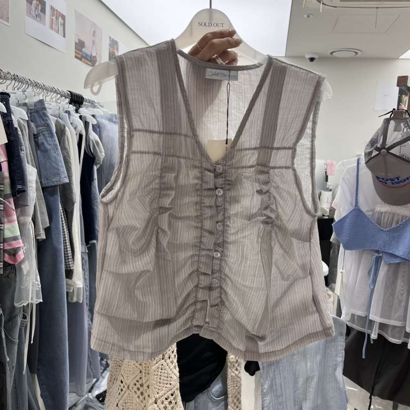 SOLD OUT韓國直郵㊣女士新款職業真品熱賣休閑推薦襯衫蕾絲衫SOLD OUT襯衫/蕾絲衫