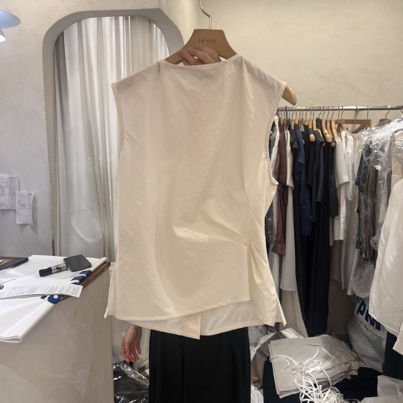 LE VASE東大門㊣代購女士新品25春夏真品熱賣職業吊帶背心LE VASE吊帶/背心