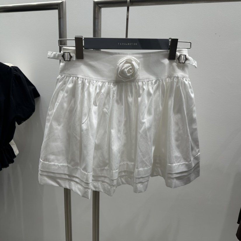 TARABY MOTION東大門㊣實拍女士新款熱賣25春夏職業短裙花朵TARABY MOTION短裙