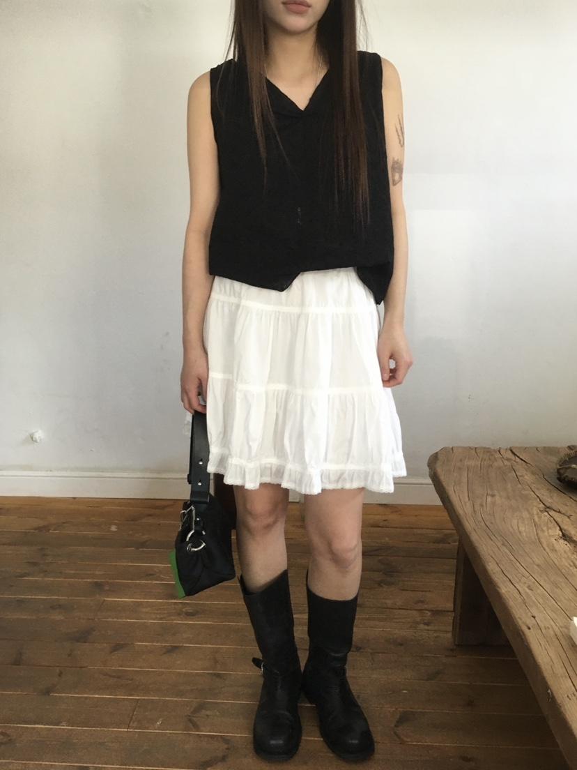 CEDARWOOD韓國代購㊣女士新款推薦休閑時尚人氣25春夏短裙蕾絲CEDARWOOD短裙