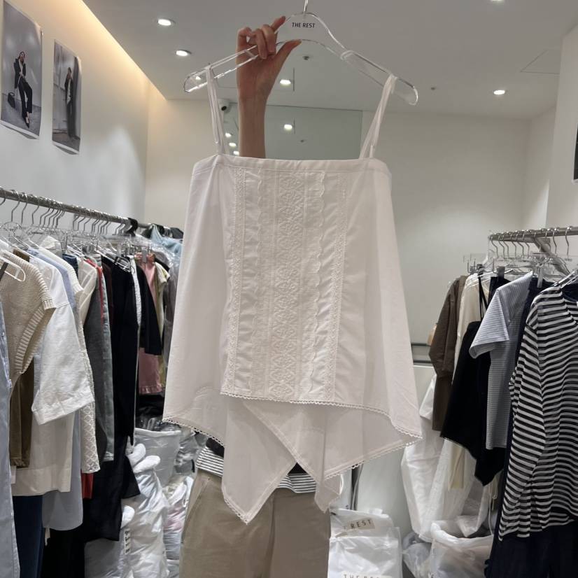 THE REST韓國直郵㊣女士新品25春夏推薦職業人氣真品吊帶背心THE REST/UNNOEUD吊帶/背心