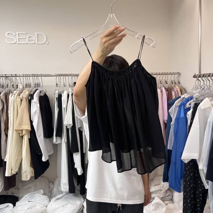 LEESEED-A韓國直郵㊣女士新品休閑人氣時尚職業熱賣吊帶背心SEeD/LEESEED吊帶/背心
