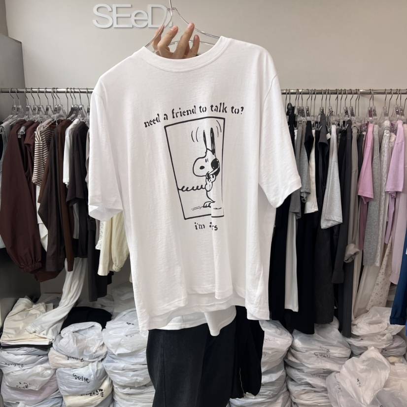 LEESEED-A東大門㊣實拍女裝新品真品推薦熱賣時尚T恤史努比SEeD/LEESEEDT恤
