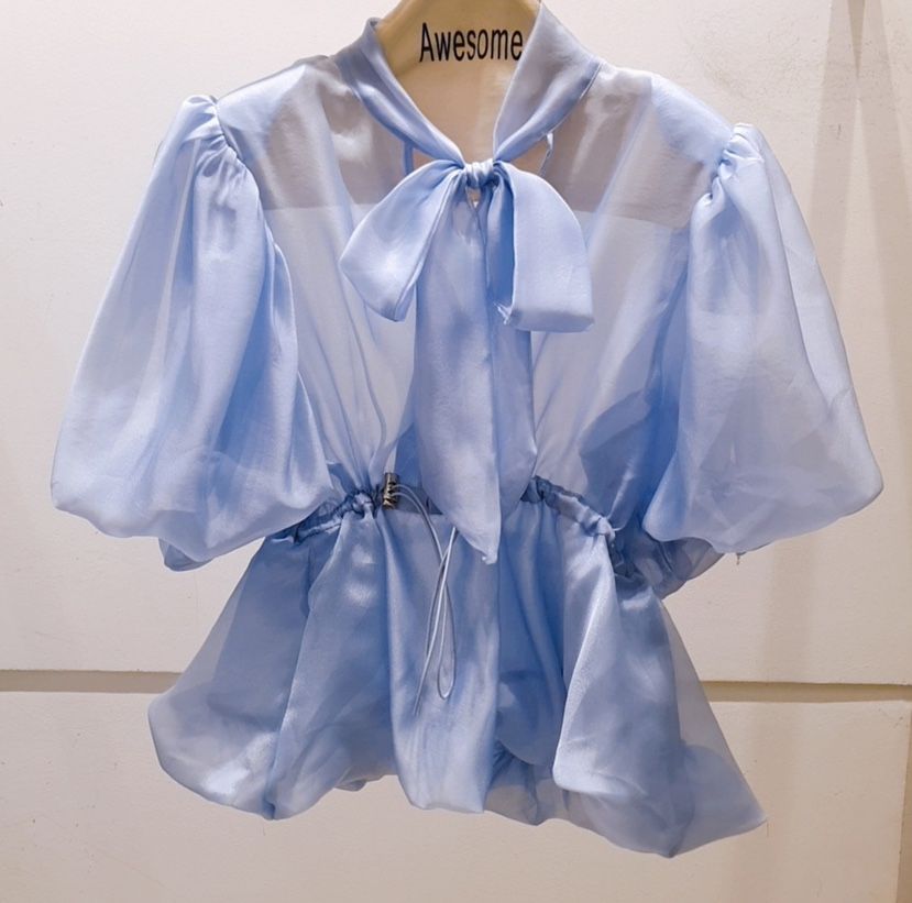 AWESOME-P韓國代購㊣女士新款休閑人氣熱賣襯衫蕾絲衫雪紡AWESOME-P襯衫/蕾絲衫