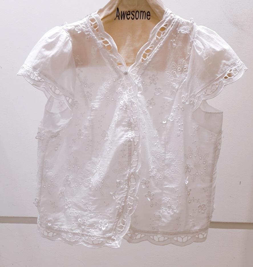 AWESOME-P東大門㊣代購女士新款25春夏推薦真品襯衫蕾絲衫AWESOME-P襯衫/蕾絲衫
