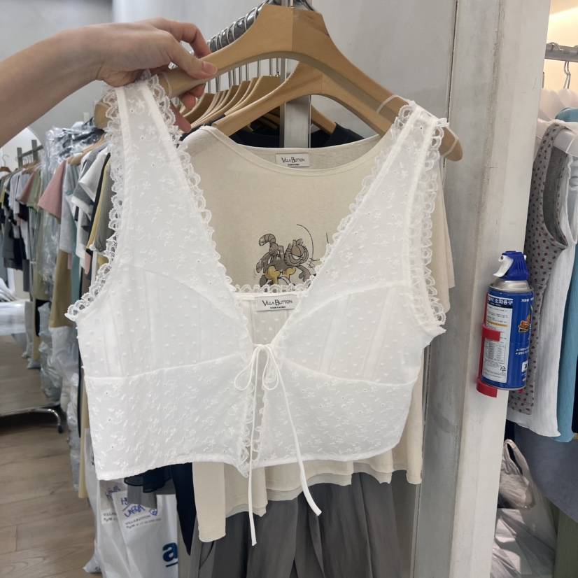 VILLABUTTON韓國直郵㊣女士新款時尚職業休閑真品熱賣吊帶背心VILLABUTTON吊帶/背心